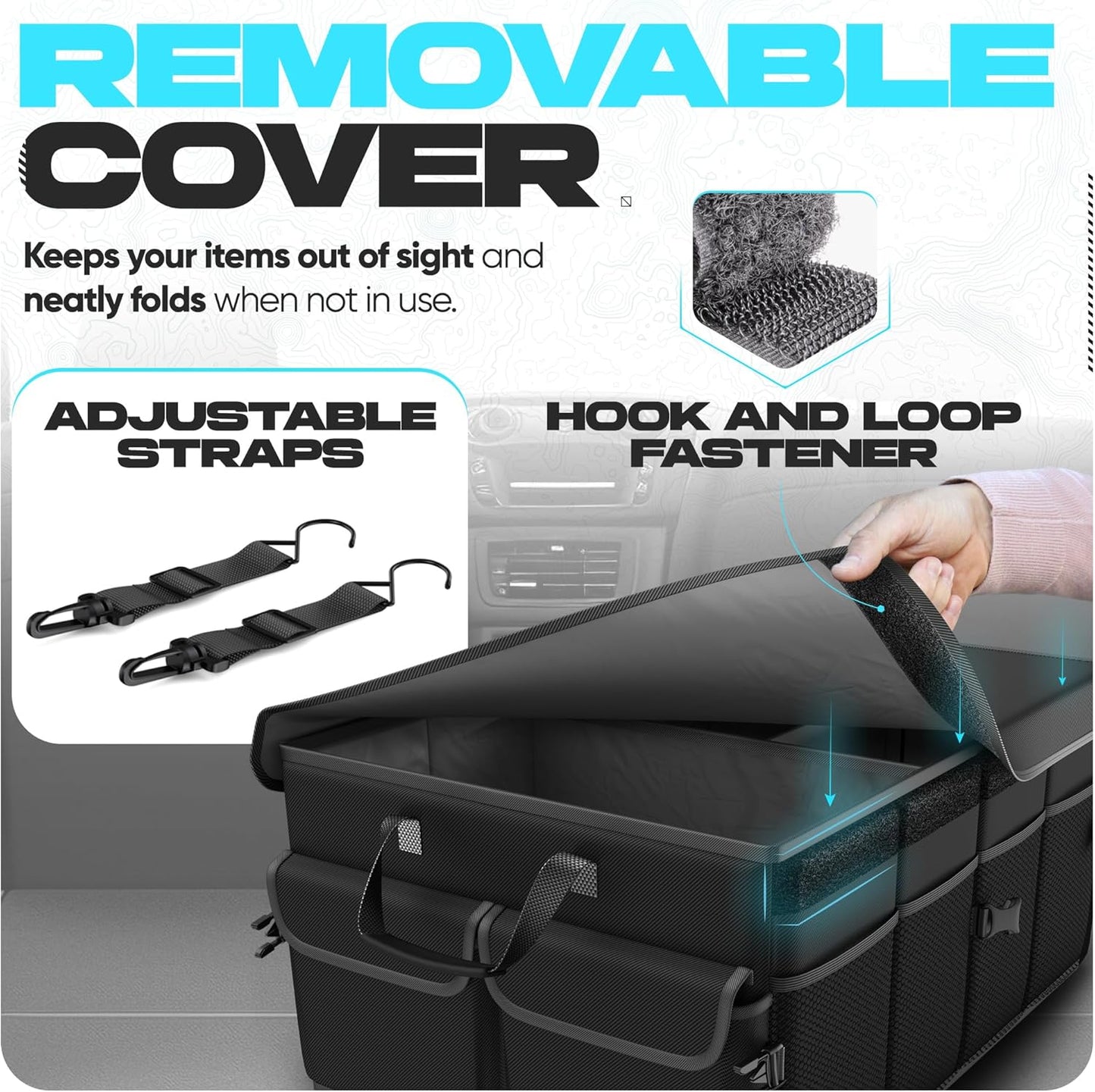 π Heavy Duty Car Trunk Organizer β Foldable Multi-Compartment Storage Solution for SUV, Sedan & Truck