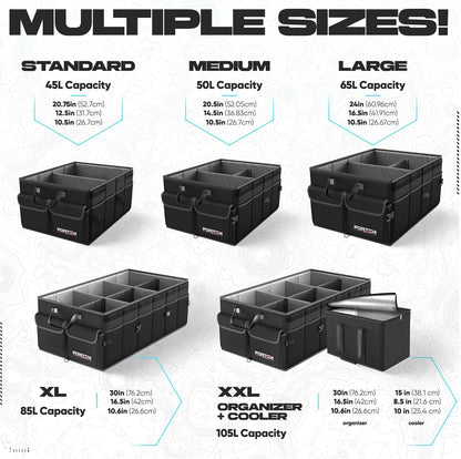 🚗 Heavy Duty Car Trunk Organizer – Foldable Multi-Compartment Storage Solution for SUV, Sedan & Truck