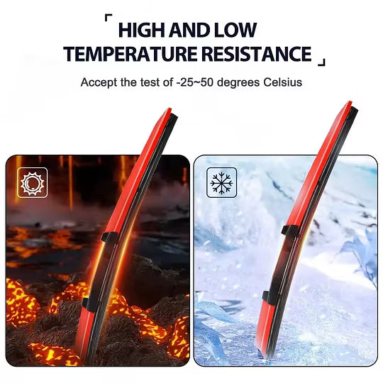 Colourful Silent Windshield Wipers - Easy to install quick-release clip, Durable and Wear-resistant Stylish Design for Clear, Quiet Drives!