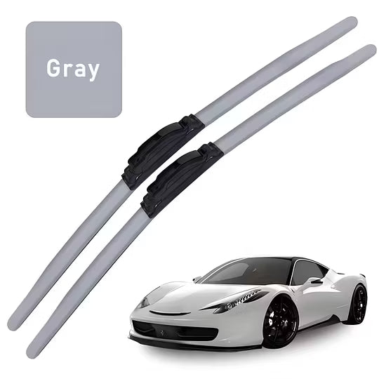 Colourful Silent Windshield Wipers - Easy to install quick-release clip, Durable and Wear-resistant Stylish Design for Clear, Quiet Drives!